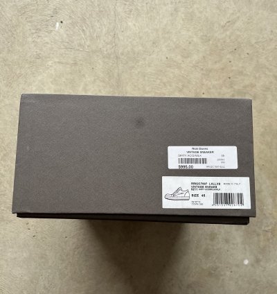 Rick Owens Luxor Vintage Sneaker Dirty Acid Pony Fur 45