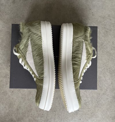 Rick Owens Luxor Vintage Sneaker Dirty Acid Pony Fur 45