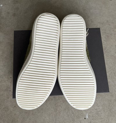 Rick Owens Luxor Vintage Sneaker Dirty Acid Pony Fur 45