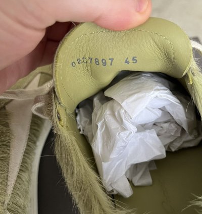 Rick Owens Luxor Vintage Sneaker Dirty Acid Pony Fur 45