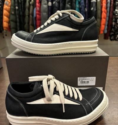 Rick Owens Luxor Vintage Sneaks Black Milk