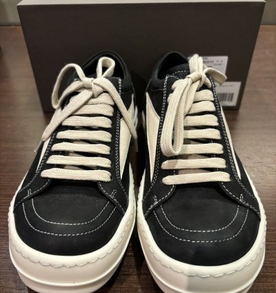 Rick Owens Luxor Vintage Sneaks Black Milk