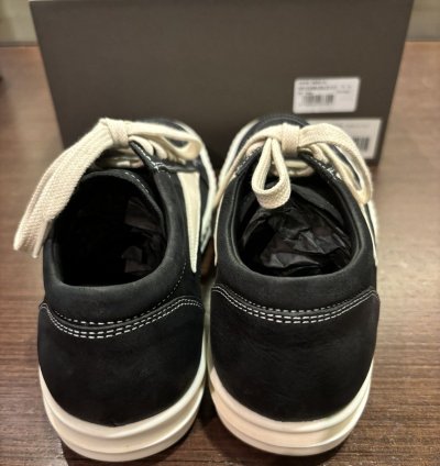 Rick Owens Luxor Vintage Sneaks Black Milk