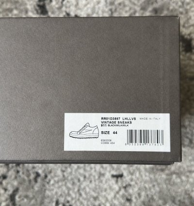 Rick Owens Mainline Calf Hair Vintage Sneakers
