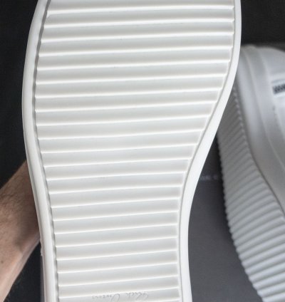 Rick Owens Mainline Chalk White Leather Ramones