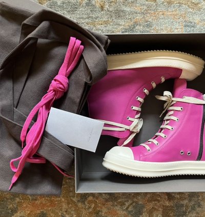 Rick Owens mainline hot pink Ramones