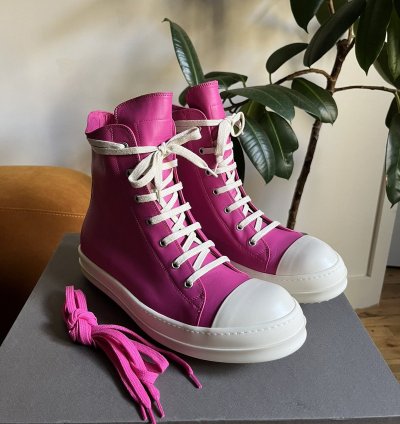 Rick Owens mainline hot pink Ramones