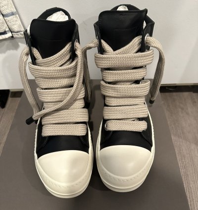 Rick Owens mainline leather jumbo lace ramones size 41