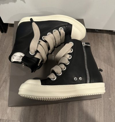 Rick Owens mainline leather jumbo lace ramones size 41