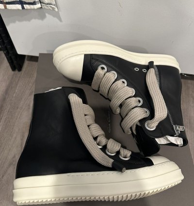 Rick Owens mainline leather jumbo lace ramones size 41
