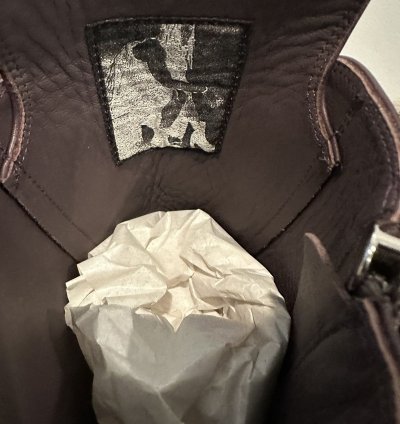 Rick Owens Mainline Leather Ramones High Amethyst Size 43
