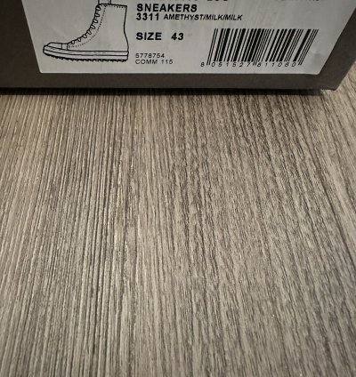 Rick Owens Mainline Leather Ramones High Amethyst Size 43