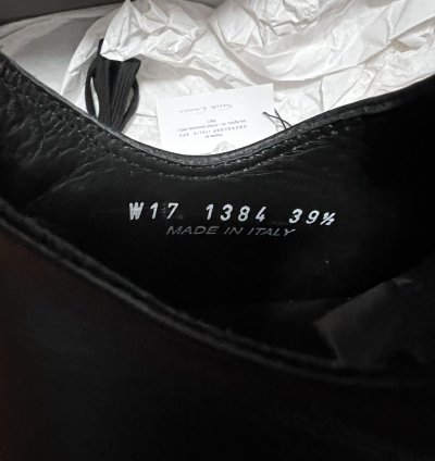 Rick owens mainline leather ramones low top sneakers sz39 5