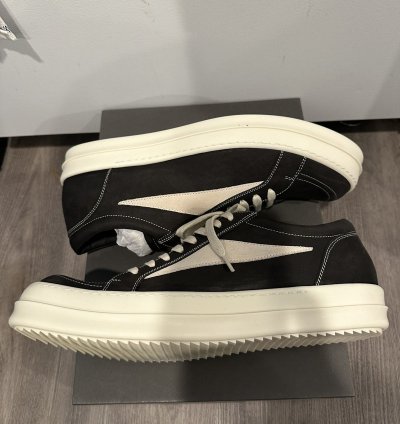 Rick Owens mainline nubuck vintage low dark dust size 45
