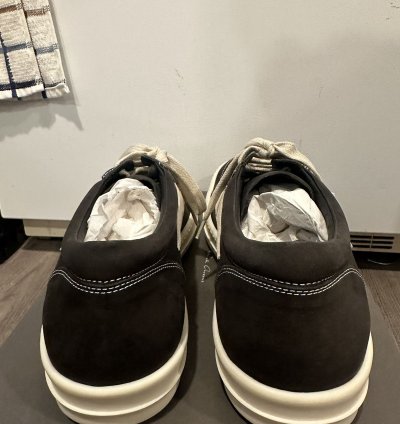 Rick Owens mainline nubuck vintage low dark dust size 45