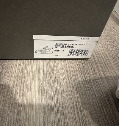 Rick Owens mainline nubuck vintage low dark dust size 45