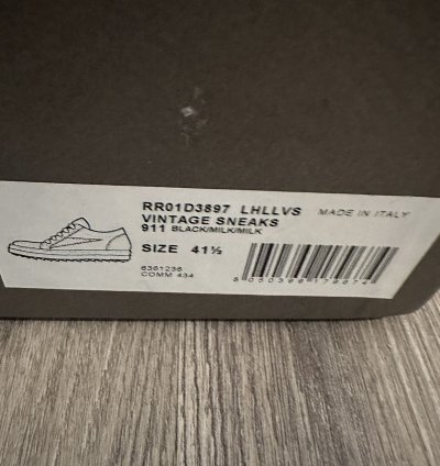 Rick Owens mainline pony hair vintage low black size 41 5