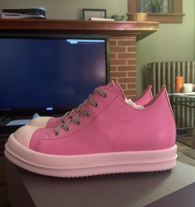 Rick Owens mainline Ramone lows Pink Milk