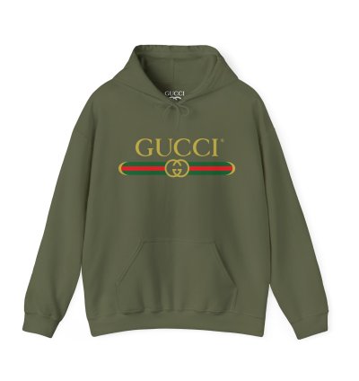 Gucci GG exclusive military green Hoodie - Size USA