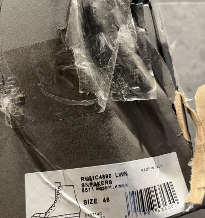 Rick owens mainline ramones high top sneakers