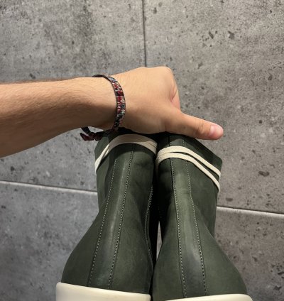 Rick owens mainline ramones high top sneakers