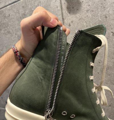 Rick owens mainline ramones high top sneakers