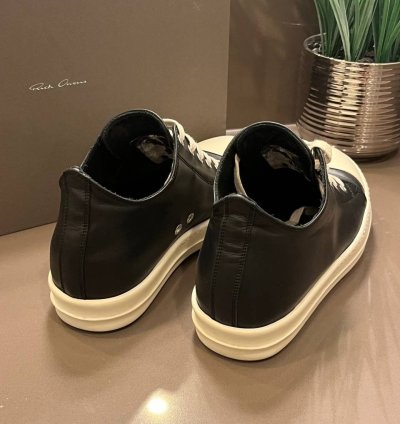Rick Owens Mainline Ramones Low Black Milk