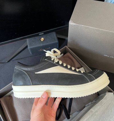Rick Owens Mainline Vintage Sneakers in Black