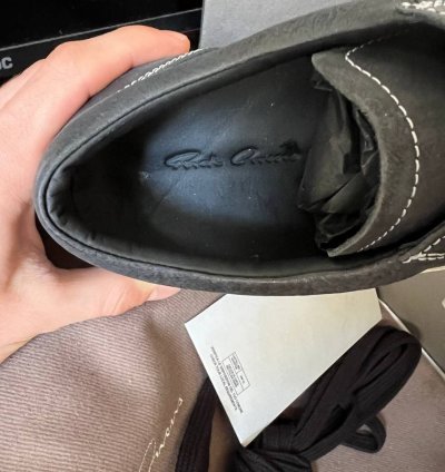 Rick Owens Mainline Vintage Sneakers in Black