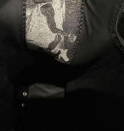 Rick Owens Mainline Washed Leather Ramones Black Siize 43
