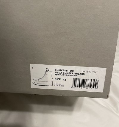 Rick Owens mega bumper sneakers