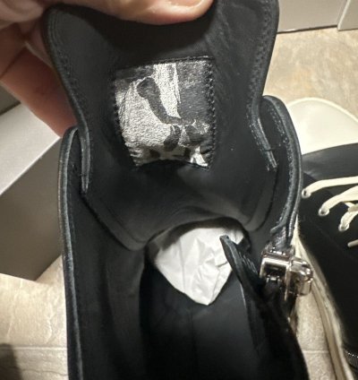 Rick Owens Mega Bumper Sneaks SZ 42 Black leather NWB