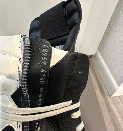 Rick Owens Megabumper Geobaskets Black Size 41 5