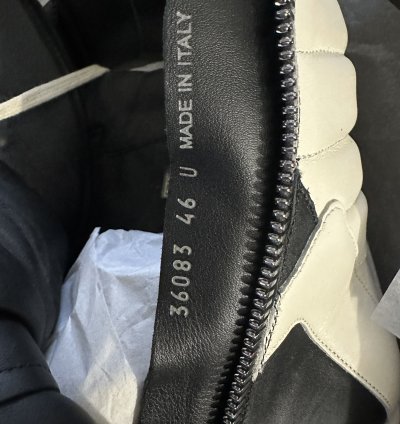 Rick Owens Men Black Geobasket High Top Leather Sneakers