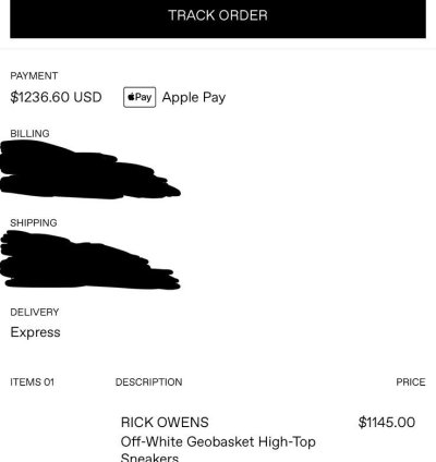 Rick Owens Milk Geobaskets