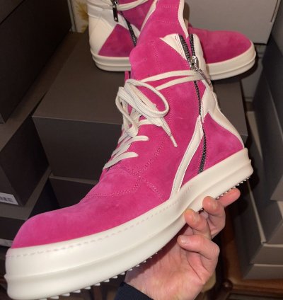 Rick owens Pink Geobasket