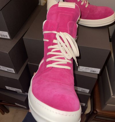 Rick owens Pink Geobasket