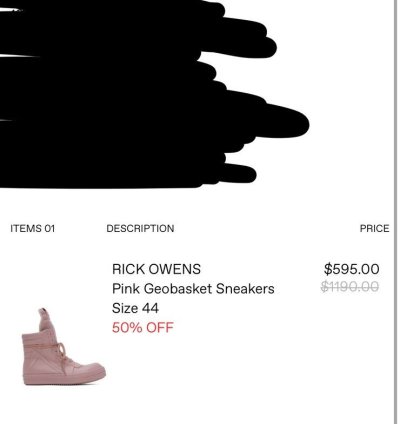 Rick Owens Pink Geobaskets