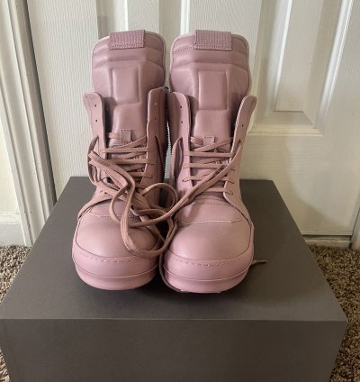 Rick Owens Pink Geobaskets