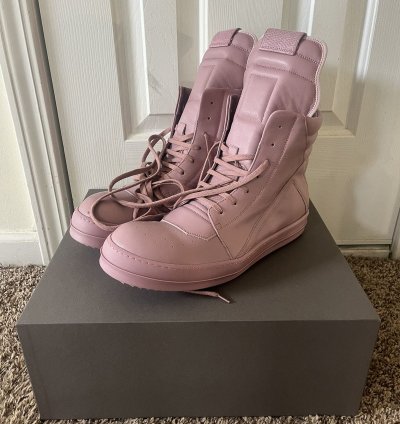Rick Owens Pink Geobaskets
