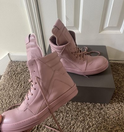 Rick Owens Pink Geobaskets