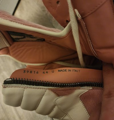 Rick Owens Pink Ponyhair Geobaskets Rare Runway