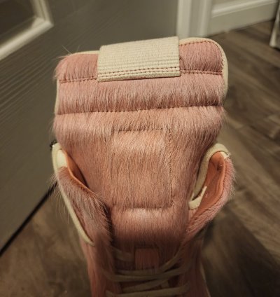 Rick Owens Pink Ponyhair Geobaskets Rare Runway