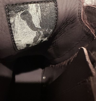 Rick Owens Pony Hair Cow Fur Ramones High Amethyst Size 44