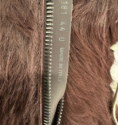 Rick Owens Pony Hair Cow Fur Ramones High Amethyst Size 44