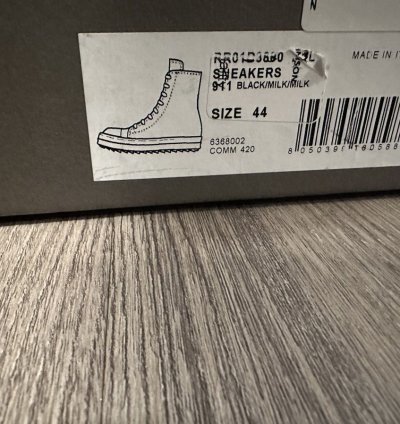 Rick owens pony hair Ramones High Black Milk Size 44