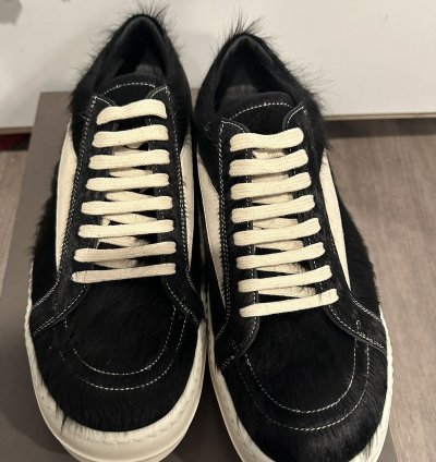 Rick owens pony hair vintage low black size 44