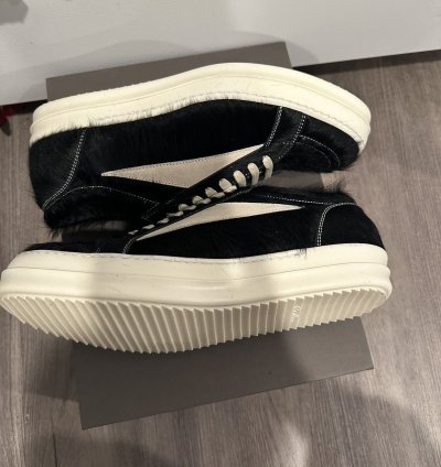 Rick owens pony hair vintage low black size 44