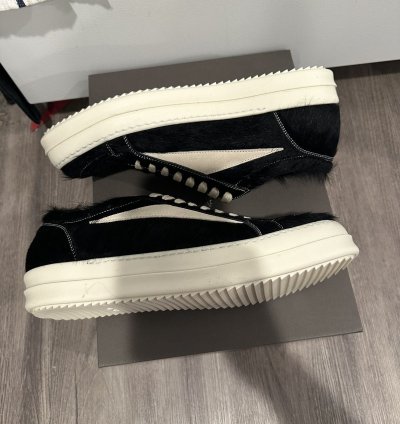 Rick owens pony hair vintage low black size 44