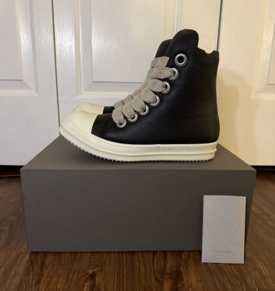 Rick Owens Porterville Jumbo Lace Padded Ramones Size 43 5
